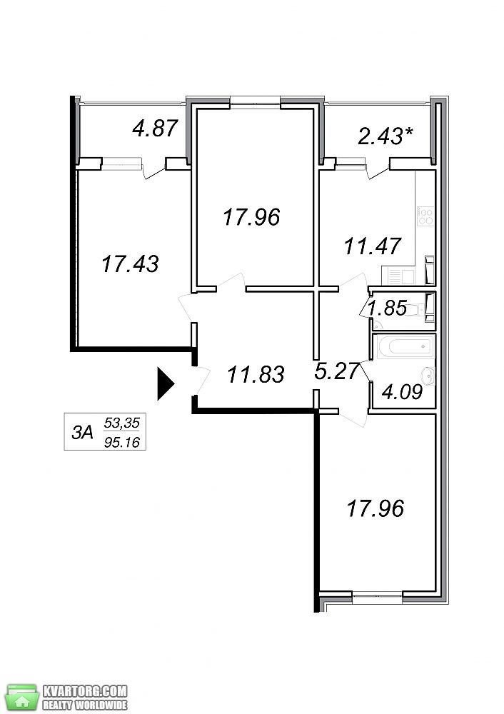 Sell 3-room apartment. Киев, Сергея Данченко — photo 3