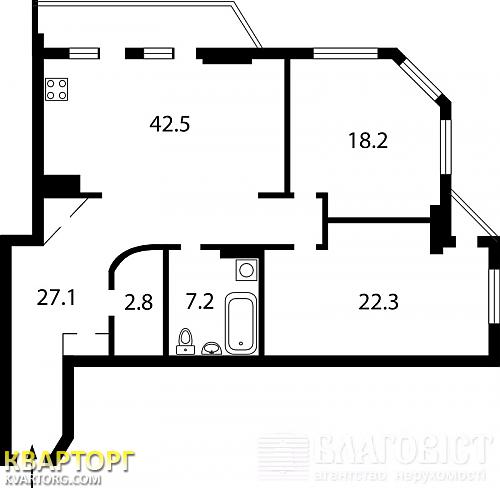 Sell 3-room apartment. Киев,  Героев Сталинграда пр — photo 2