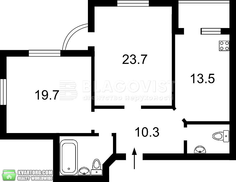 Rent out 2-room apartment. Киев,  Чаадаева — photo 9