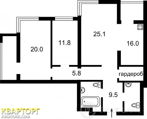 Sell 3-room apartment. Киев, Червонозоряний просп — photo 3