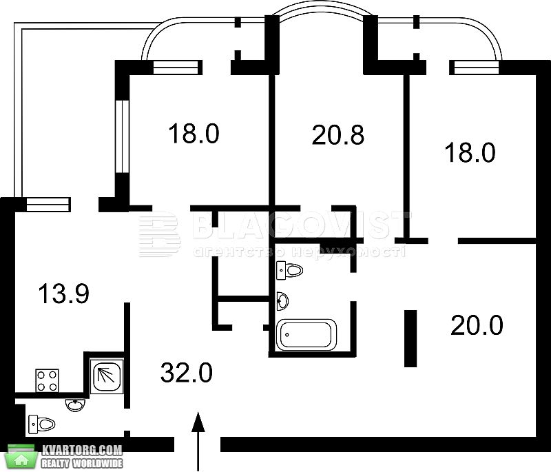 Sell 4-room apartment. Киев,  Лабораторный пер — photo 8