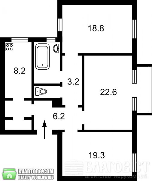 Sell 3-room apartment. Киев, Мазепи — photo 2