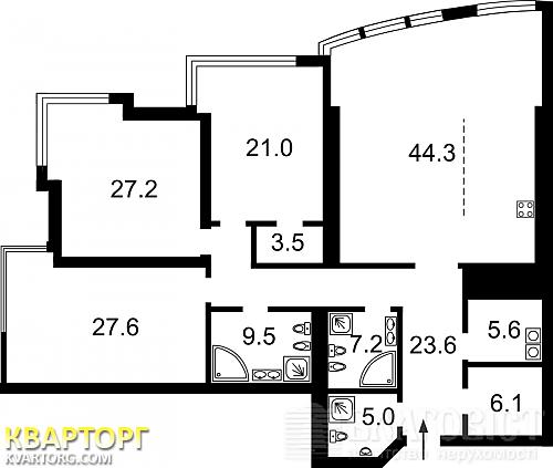 Sell 4-room apartment. Киев,  Кловский спуск — photo 2