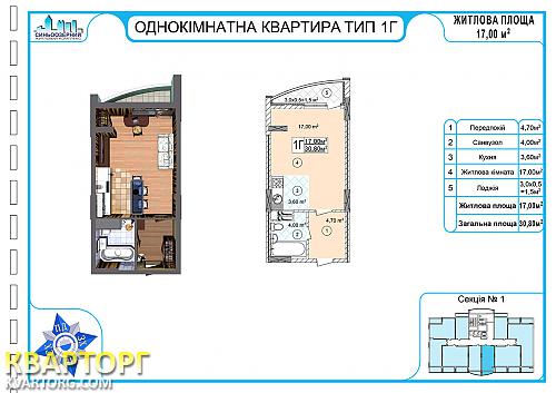 Sell 1-room apartment. Киев,  Правды пр — photo 1