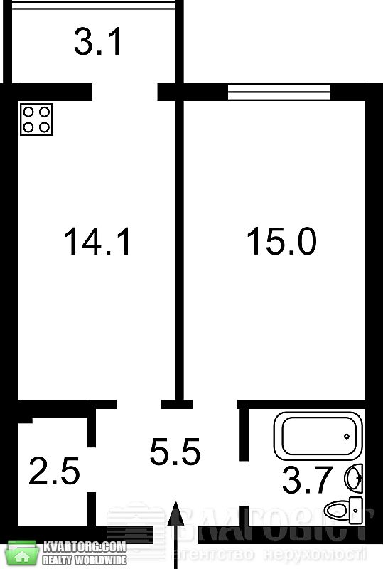 Sell 1-room apartment. Киев,  Барбюса — photo 4