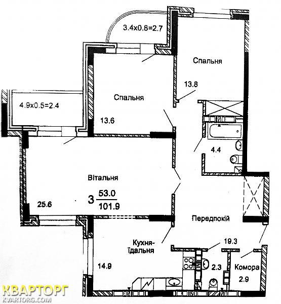 Sell 3-room apartment. Киев, Михаила Майорова — photo 1