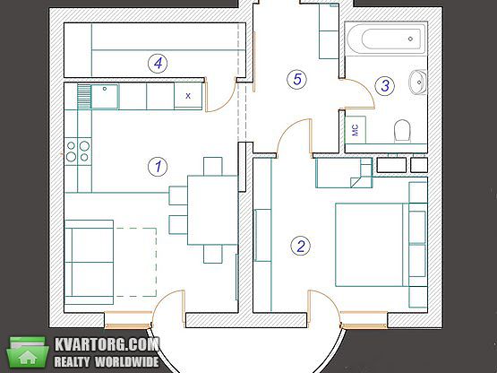 Sell 2-room apartment. Киев,  Ломоносова — photo 9