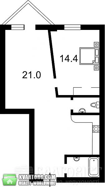 Sell 1-room apartment. Киев,  Саперно-Слободская — photo 2