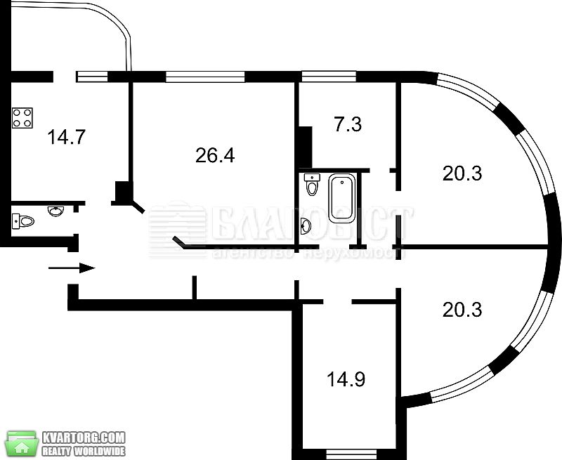 Sell 4-room apartment. Киев,  Пчелки — photo 1