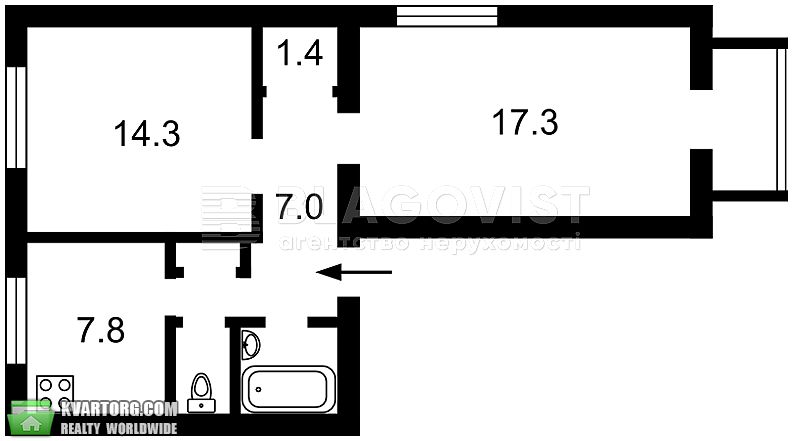 Sell 2-room apartment. Киев,  Воздухофлотский пр — photo 5