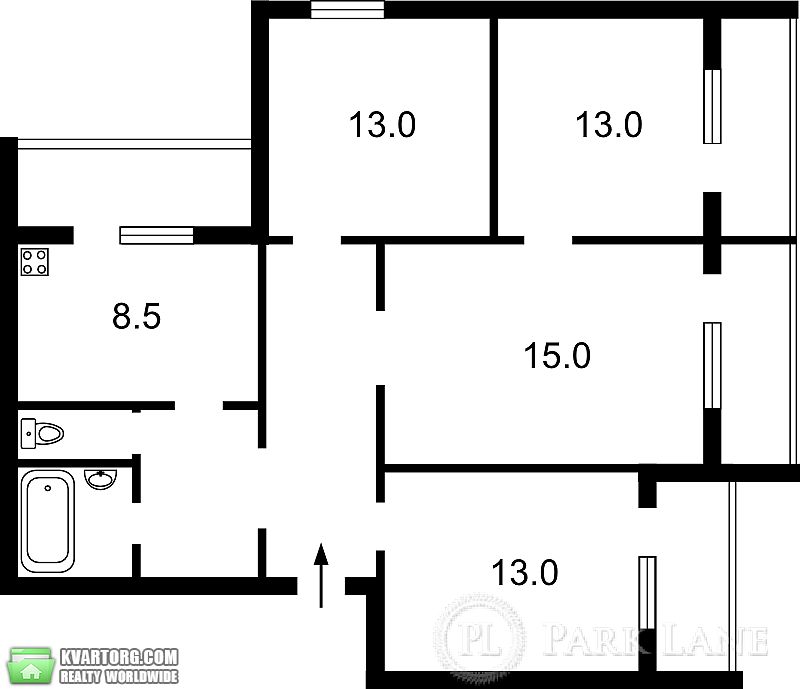 продам 4-комнатную квартиру. Киев,   Глушкова пр - фото 2