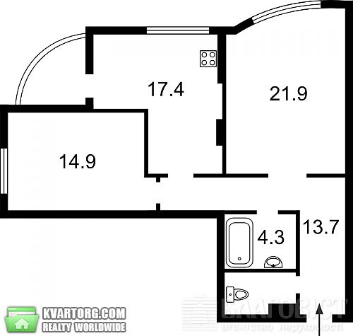 Sell 2-room apartment. Киев, Краснозвездный пр — photo 2