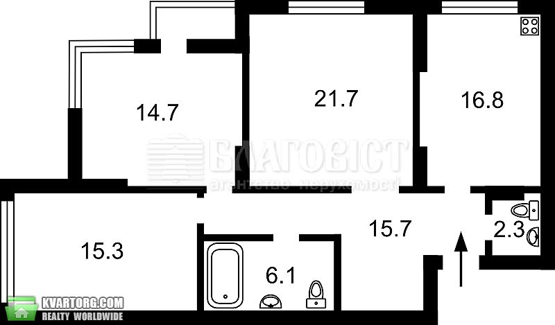 Sell 3-room apartment. Киев,  Конева — photo 2