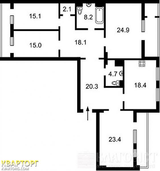 Sell 4-room apartment. Киев, Щорса — photo 1