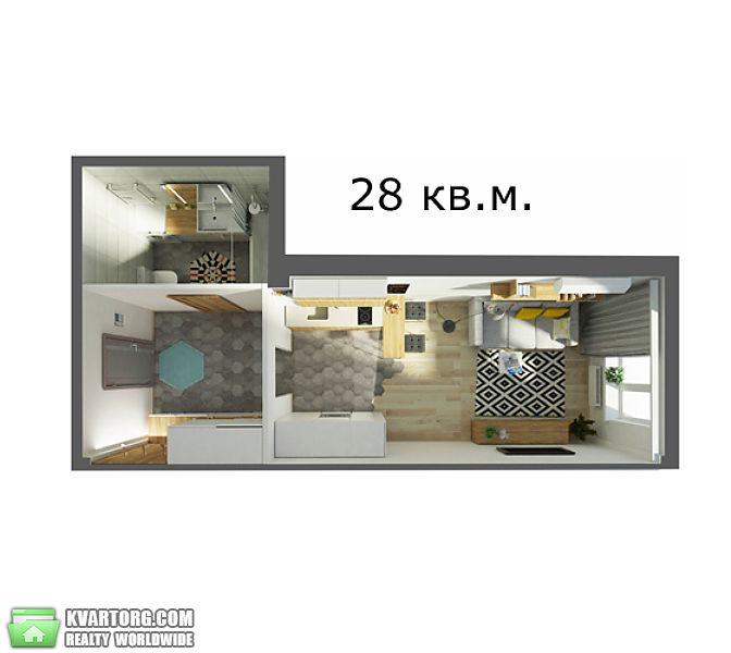 Sell 1-room apartment. Киев,  Машиностроительная — photo 9