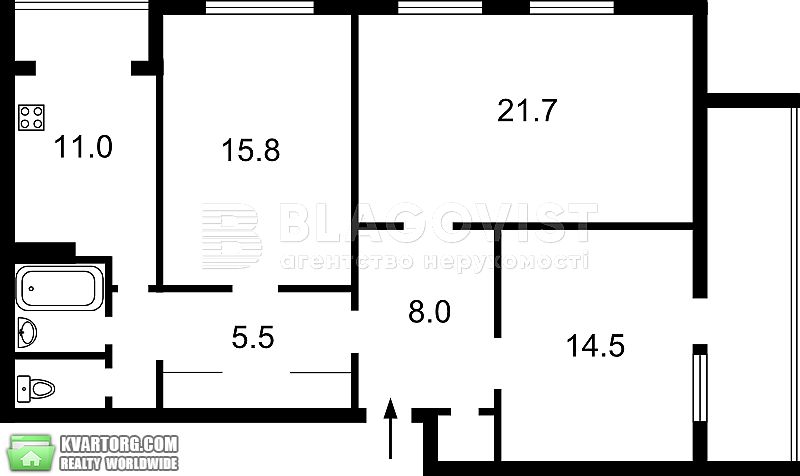 Sell 3-room apartment. Киев,  Леси Украинки бул — photo 3