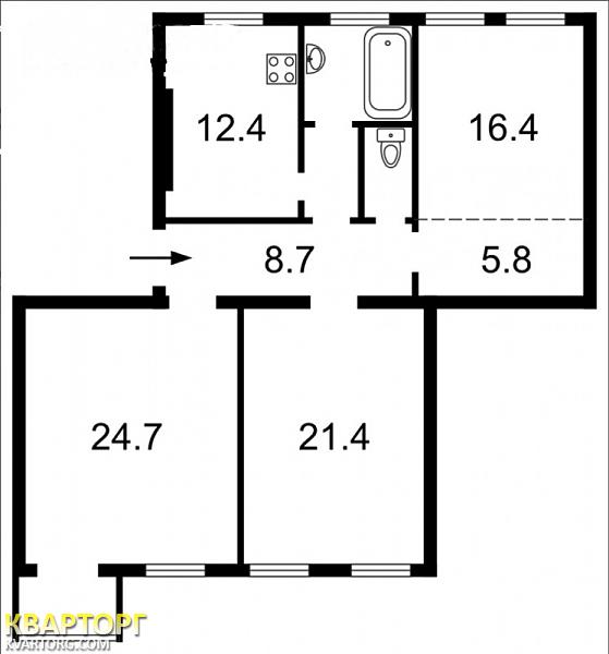 Sell 3-room apartment. Киев,  Кошица — photo 6