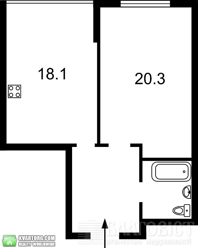 Sell 2-room apartment. Киев,  Воскресенская — photo 10