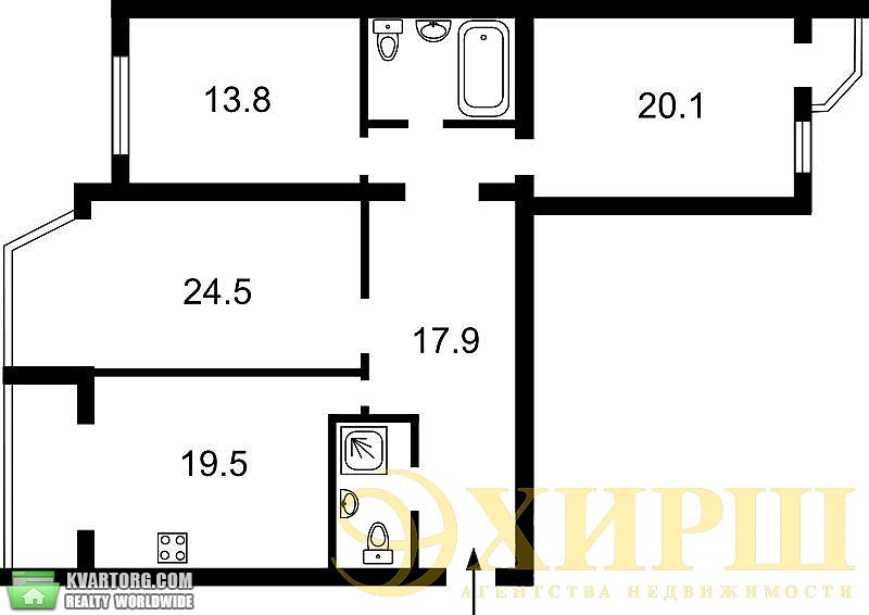 Sell 3-room apartment. Киев,  Ломоносова — photo 2