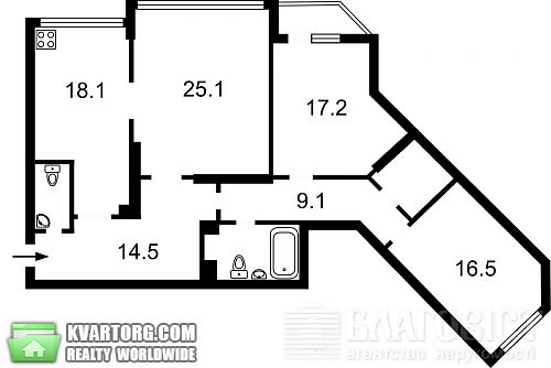 Sell 3-room apartment. Киев,  Срибнокильская — photo 2