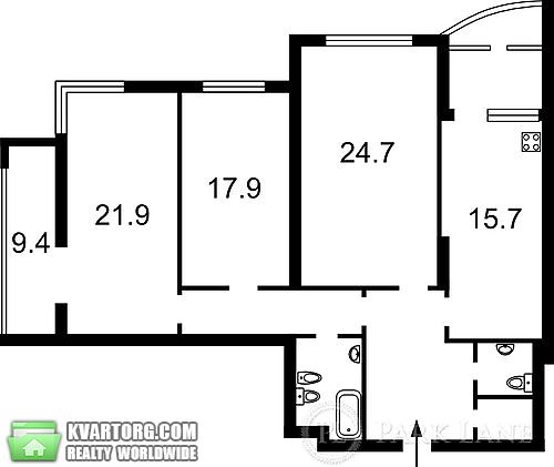 продам 3-комнатную квартиру. Киев,  Краснозвездный пр - фото 3
