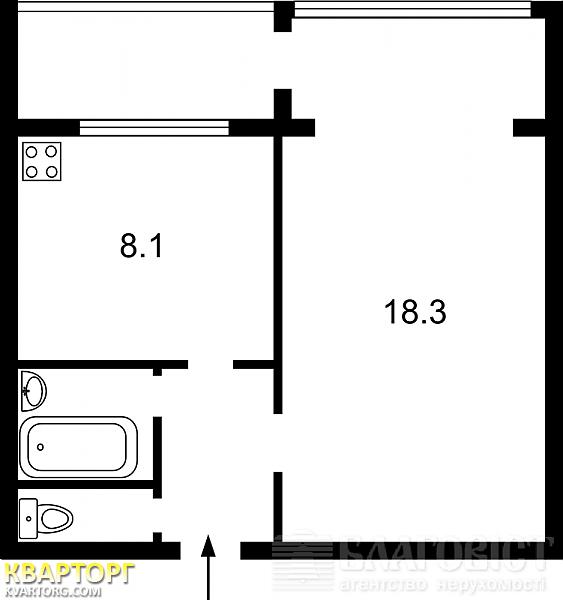 Sell 1-room apartment. Киев, Оболонский пр — photo 2