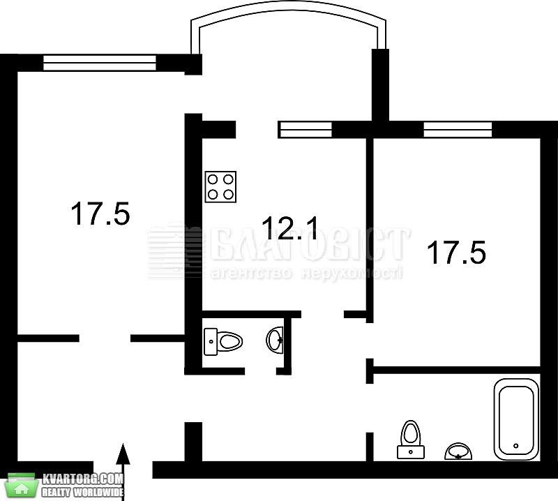 Sell 2-room apartment. Киев,  Героев Сталинграда пр — photo 1