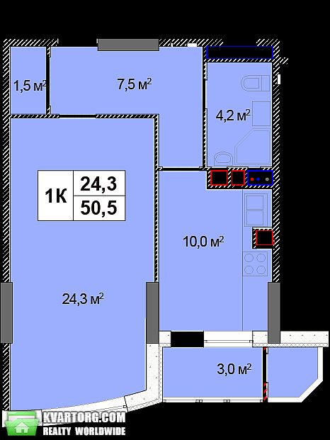 Sell 1-room apartment. Киев,  Механизаторов — photo 4