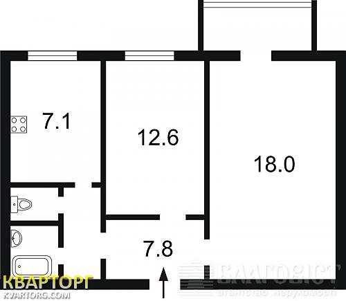 Sell 2-room apartment. Киев,  Рогнеденская — photo 2