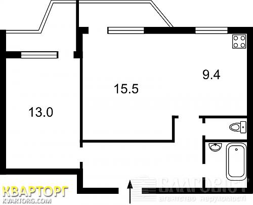 Sell 2-room apartment. Киев,  Доброхотова — photo 2
