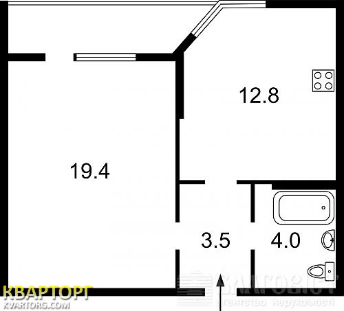 Sell 1-room apartment. Киев, Симоненка — photo 2