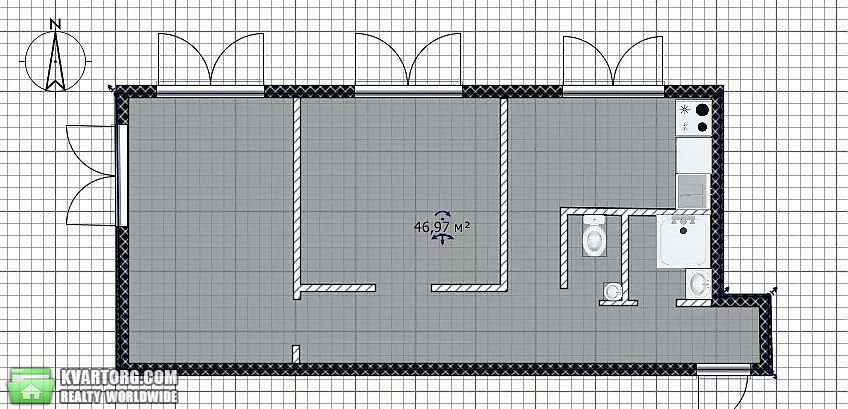 Sell 2-room apartment. Киев, пер. Коломыйский — photo 9