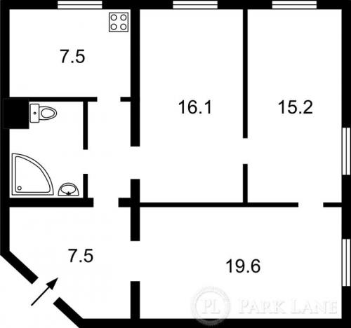 Sell 2-room apartment. Киев, Барбюса Анри — photo 2