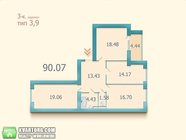 Sell 3-room apartment. Киев,  Гарматная — photo 1