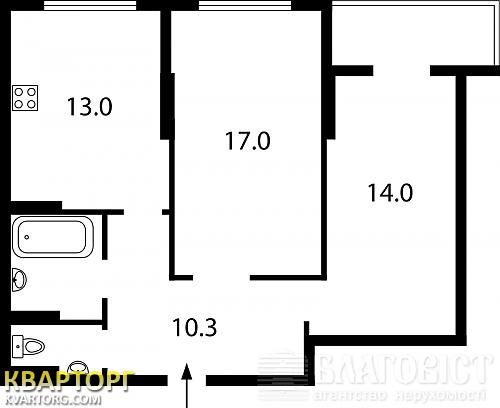 Sell 2-room apartment. Киев,  Феодосийская — photo 1