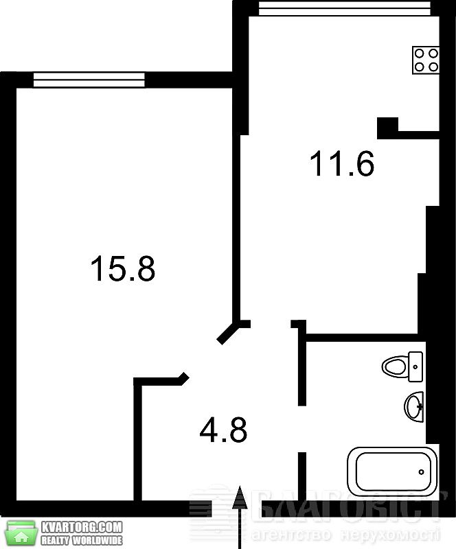 Sell 1-room apartment. Киев, Московский переулок — photo 9