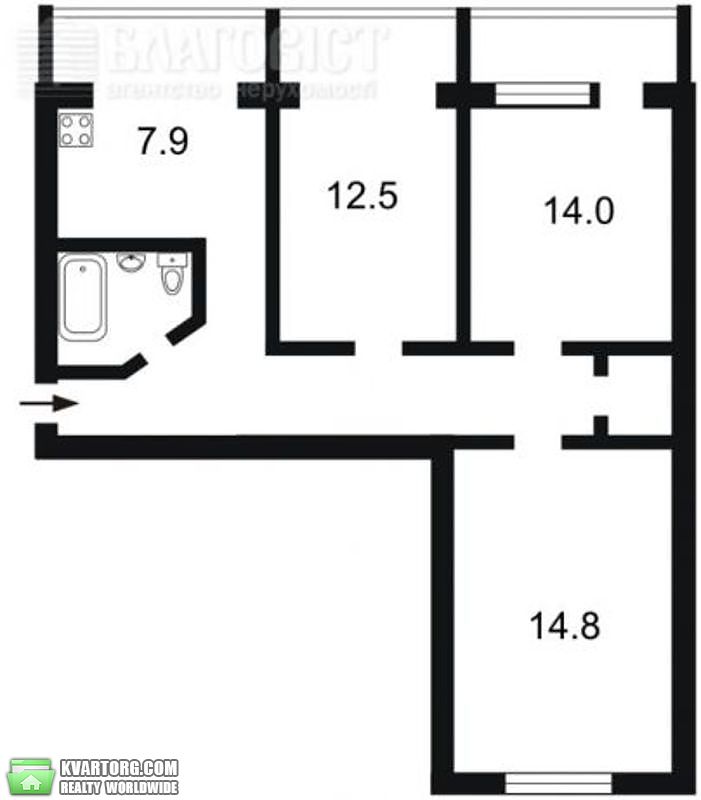 Sell 3-room apartment. Киев, Кондратюка юрия ул. — photo 4
