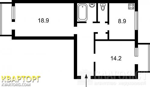 Sell 2-room apartment. Киев, Ломоносова — photo 3