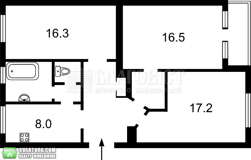 Sell 2-room apartment. Киев,  Тверская — photo 8