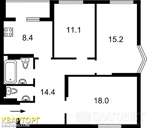 Sell 3-room apartment. Киев, Урловская — photo 8