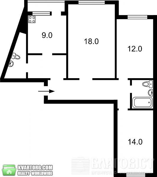 Sell 3-room apartment. Киев, Чавдар — photo 9