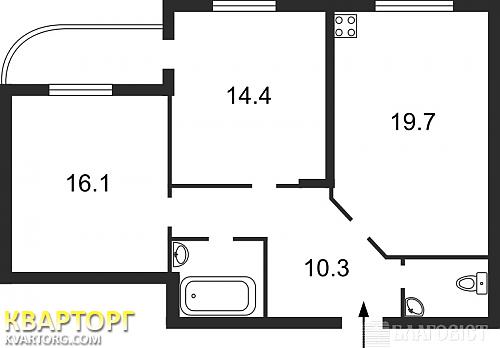 Sell 2-room apartment. Киев,  Науки пр — photo 2