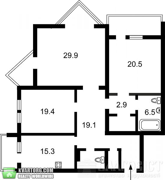 Sell 3-room apartment. Киев, Урловская — photo 1