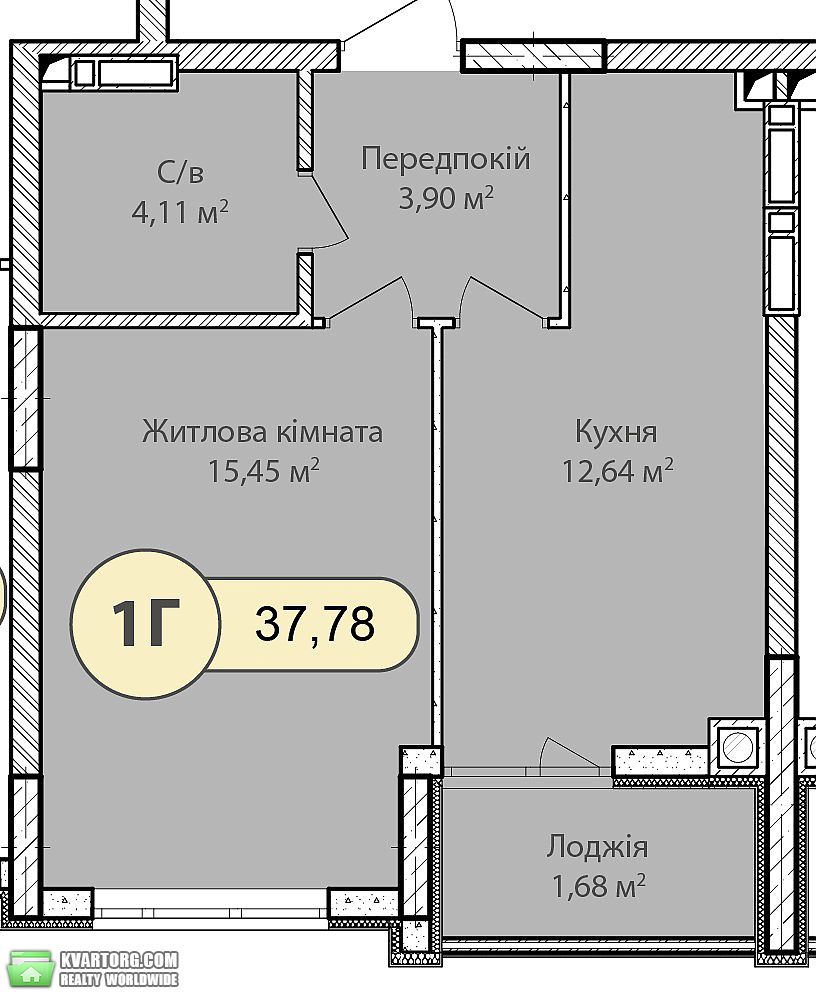Sell 1-room apartment. Ирпень, Достоевского ул. — photo 1