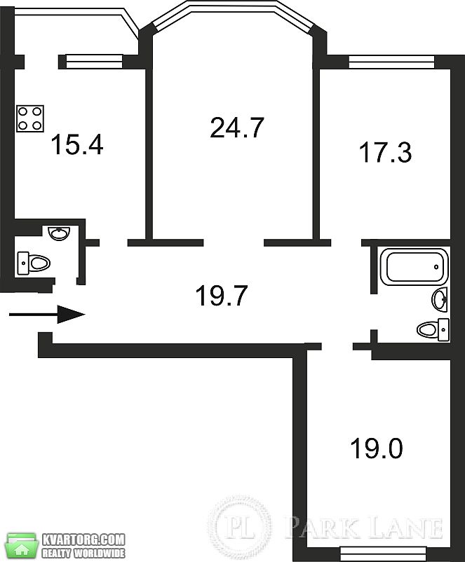 Sell 3-room apartment. Киев,  Григоренко пр — photo 2