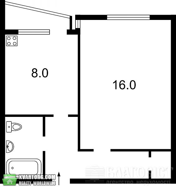 Sell 1-room apartment. Киев, 40 летия Октября — photo 2