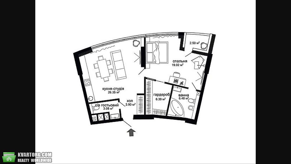 Sell 2-room apartment. Киев,  Бусиловская — photo 2