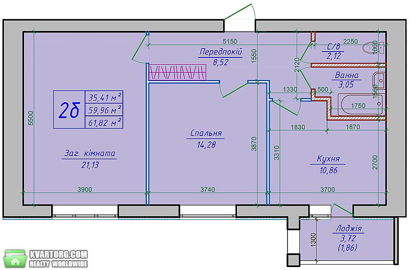 Sell 2-room apartment. Киев, ул. Богдана Хмельницкого — photo 2