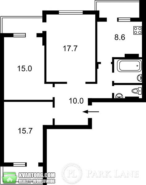 Sell 3-room apartment. Киев,  Драгоманова — photo 8