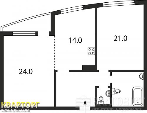 Sell 2-room apartment. Киев,  40-летия Октября просп — photo 5
